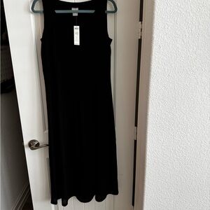 Chico's Black Sleeveless Sheath Dress Size  4-6